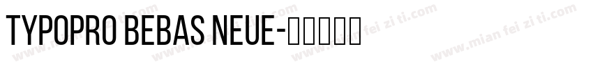 TypoPRO Bebas Neue字体转换